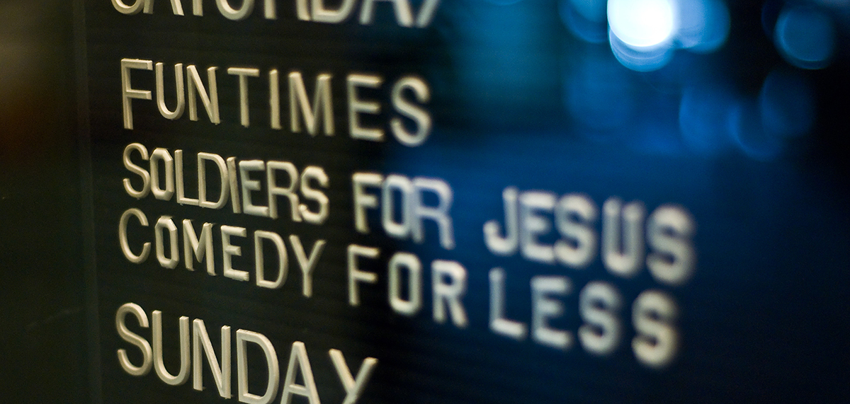 When Church is Like Comedy Traffic School