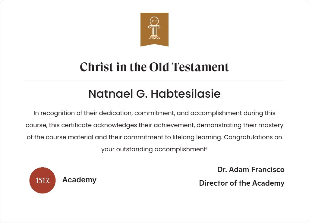 Christ in the Old Testament