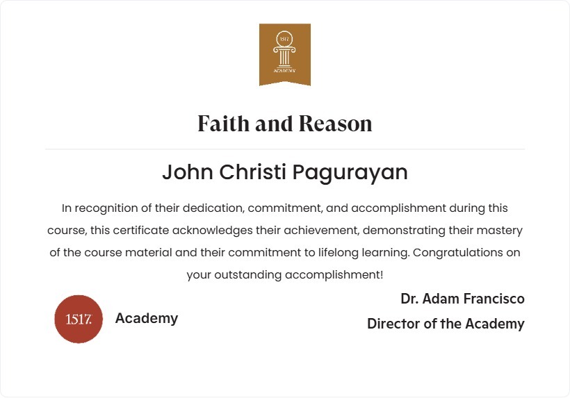 Faith and Reason
