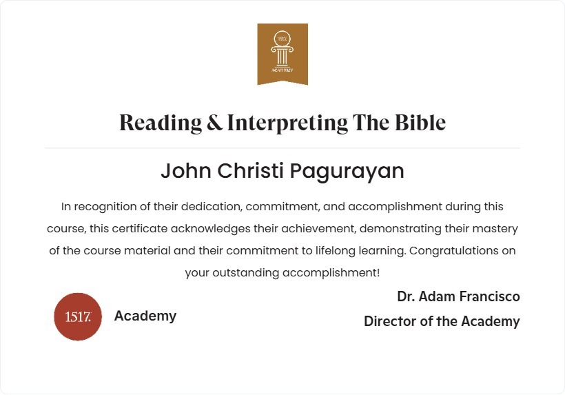 Reading & Interpreting The Bible