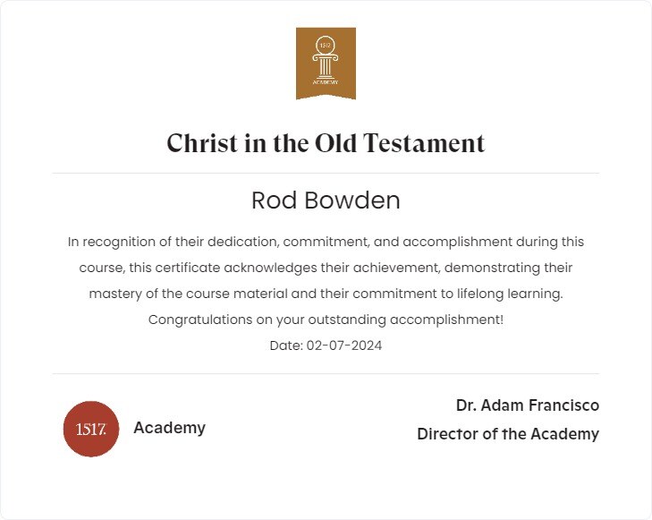 Christ in the Old Testament100