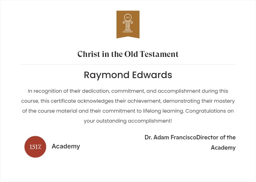 Christ in the Old Testament