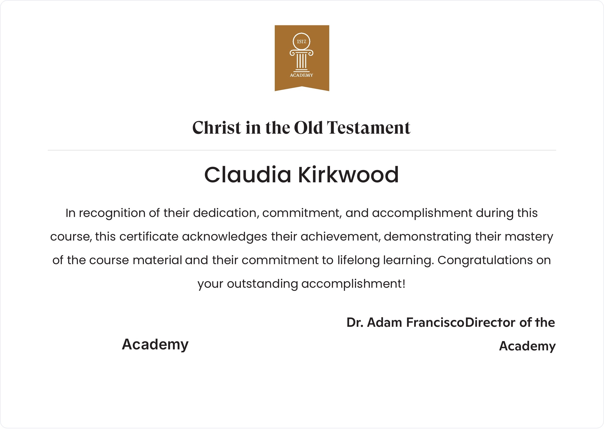 Christ in the Old Testament