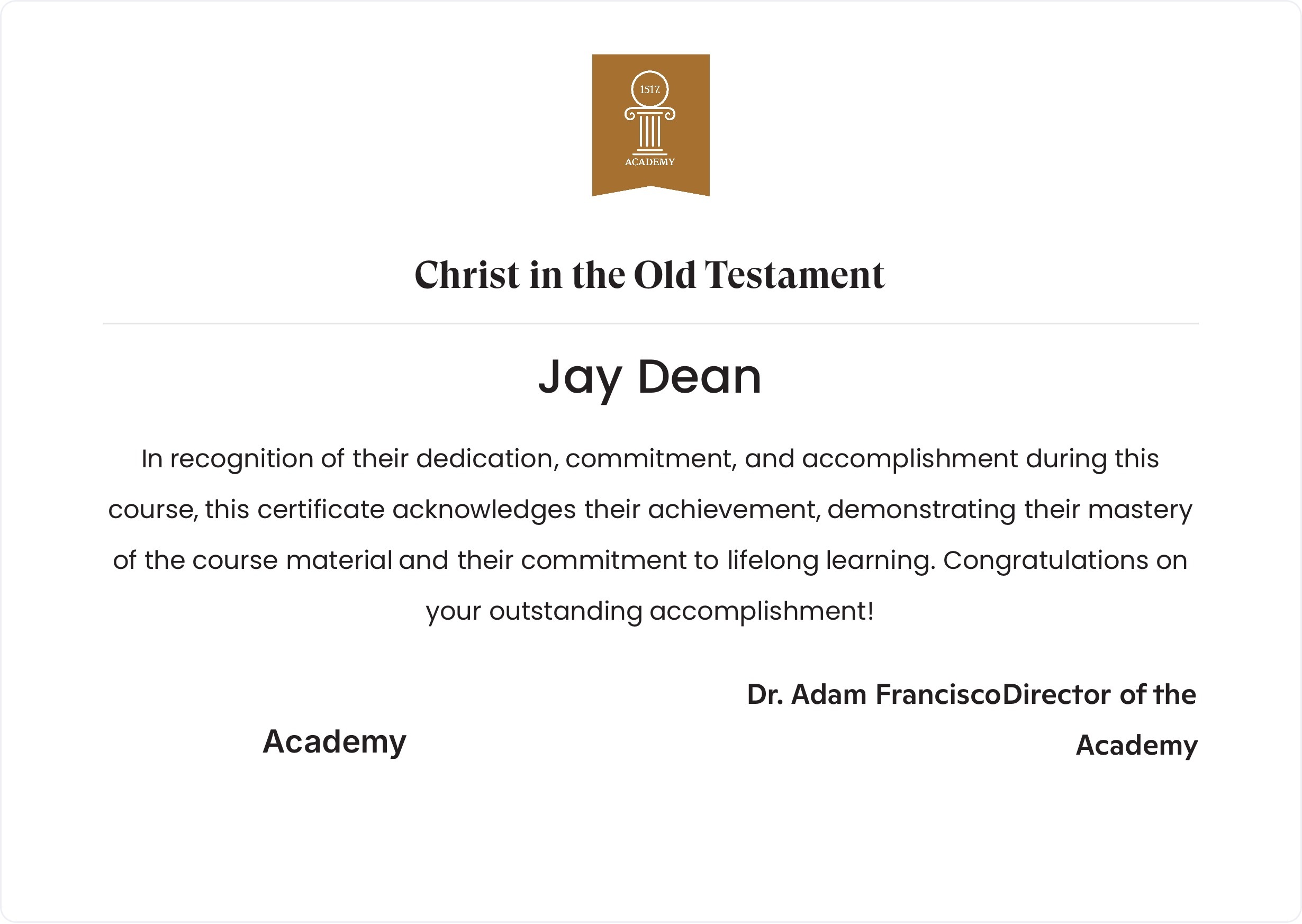 Christ in the Old Testament