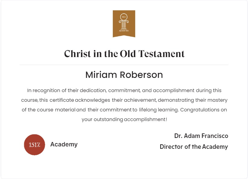 Christ in the Old Testament