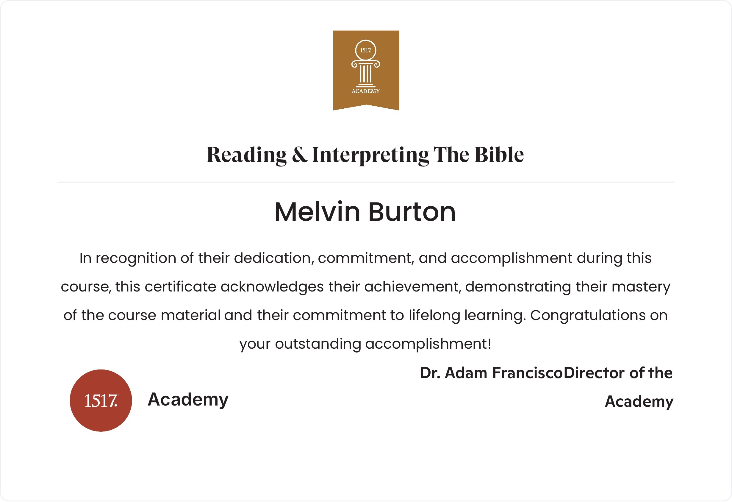 Reading & Interpreting The Bible