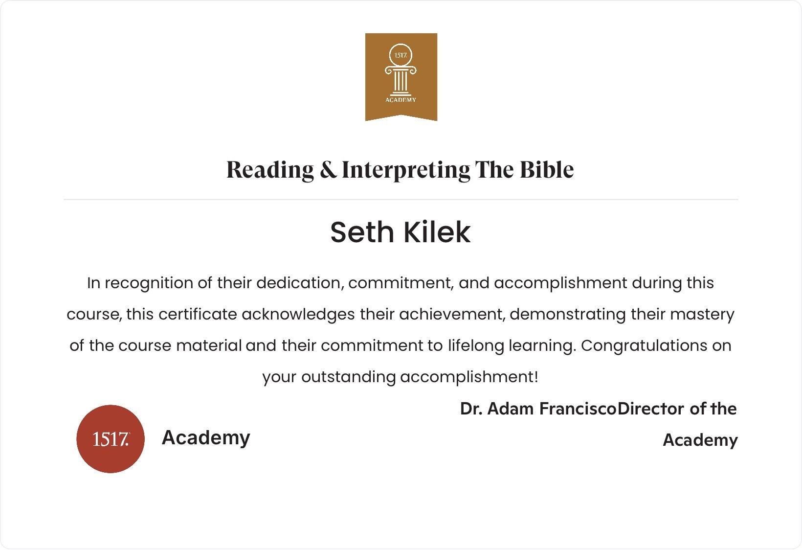 Reading & Interpreting The Bible