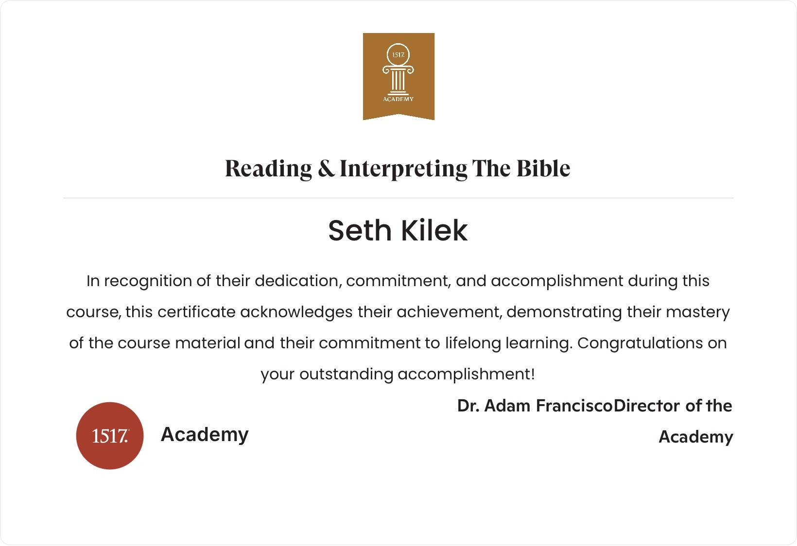 Reading & Interpreting The Bible