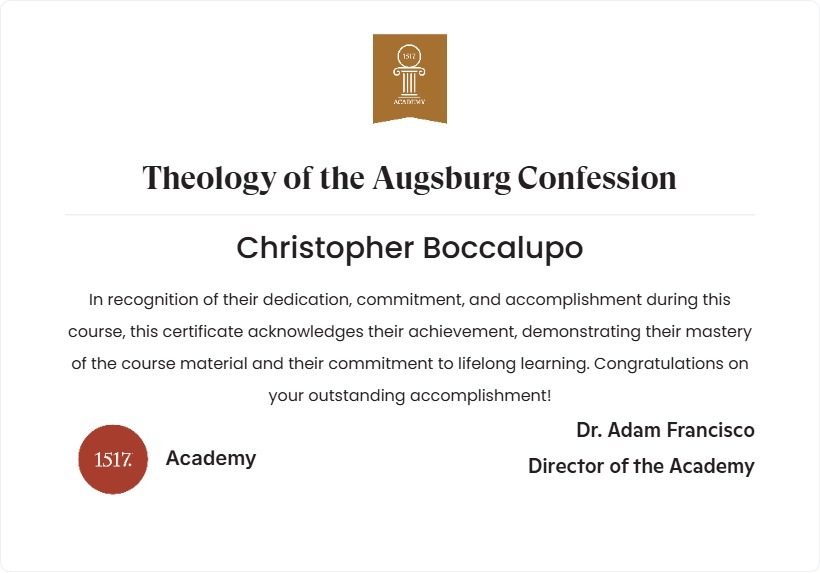 Theology of the Augsburg Confession