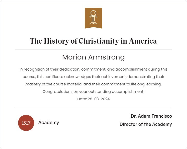 The History of Christianity in America93