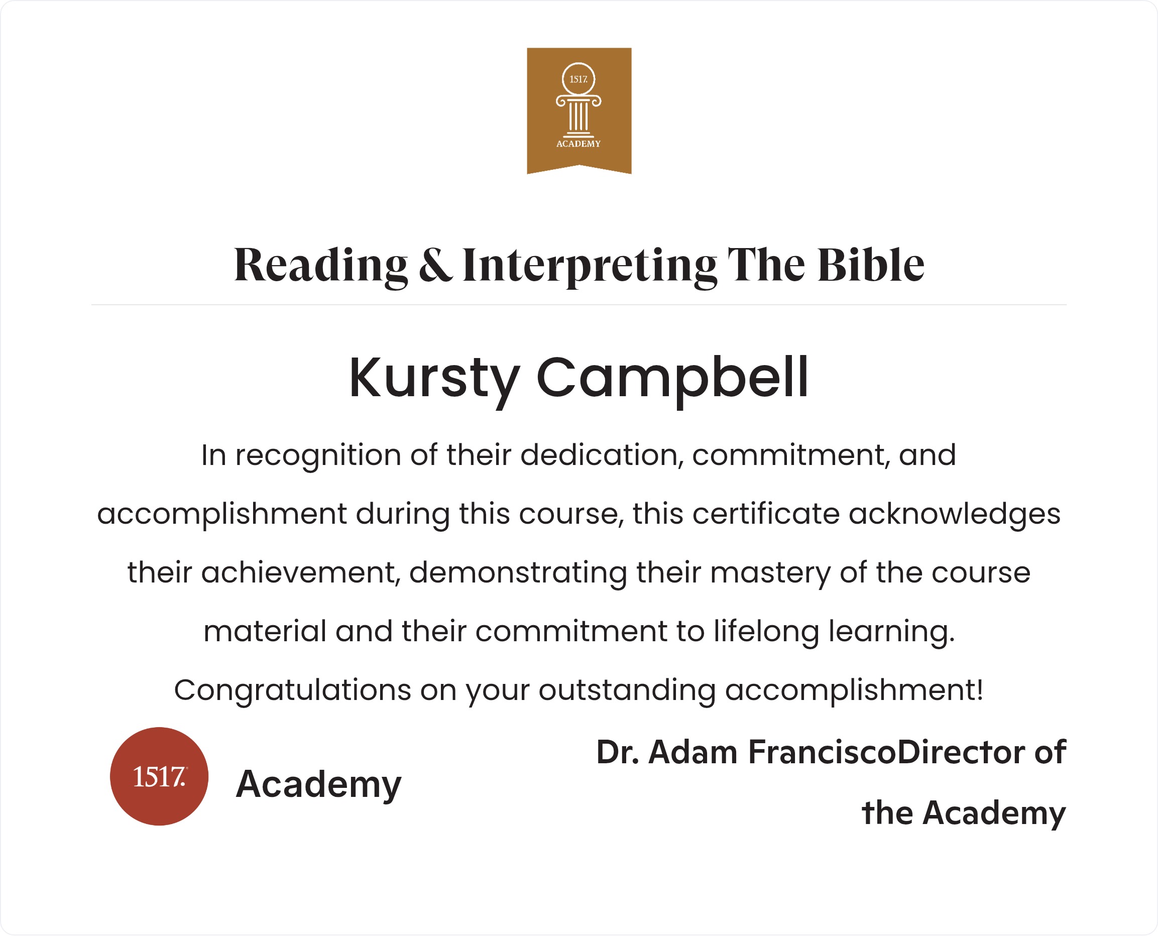 Reading & Interpreting The Bible