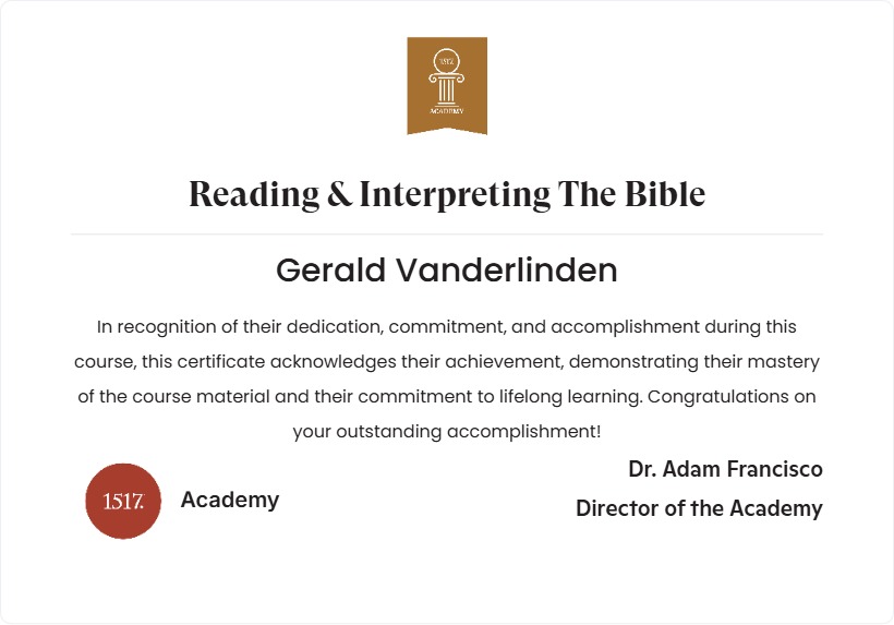 Reading & Interpreting The Bible
