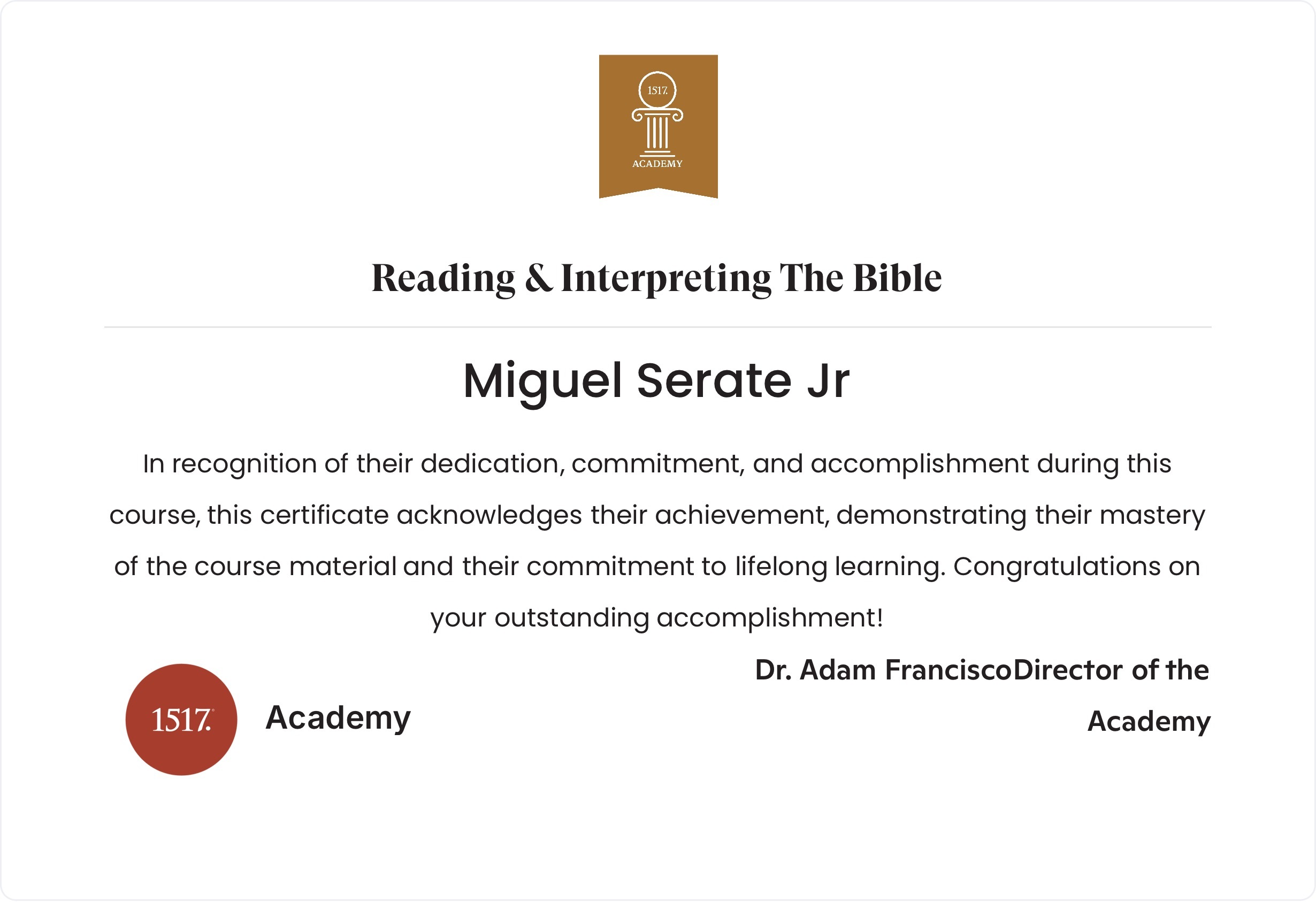 Reading & Interpreting The Bible