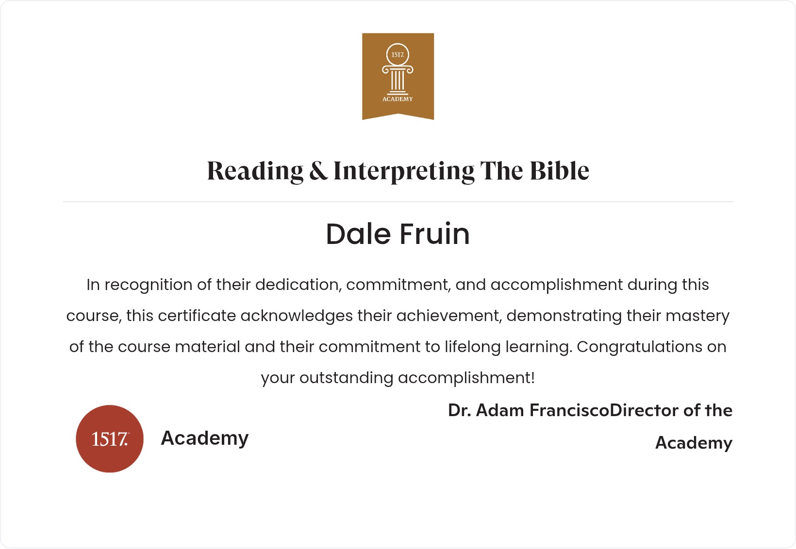 Reading & Interpreting The Bible