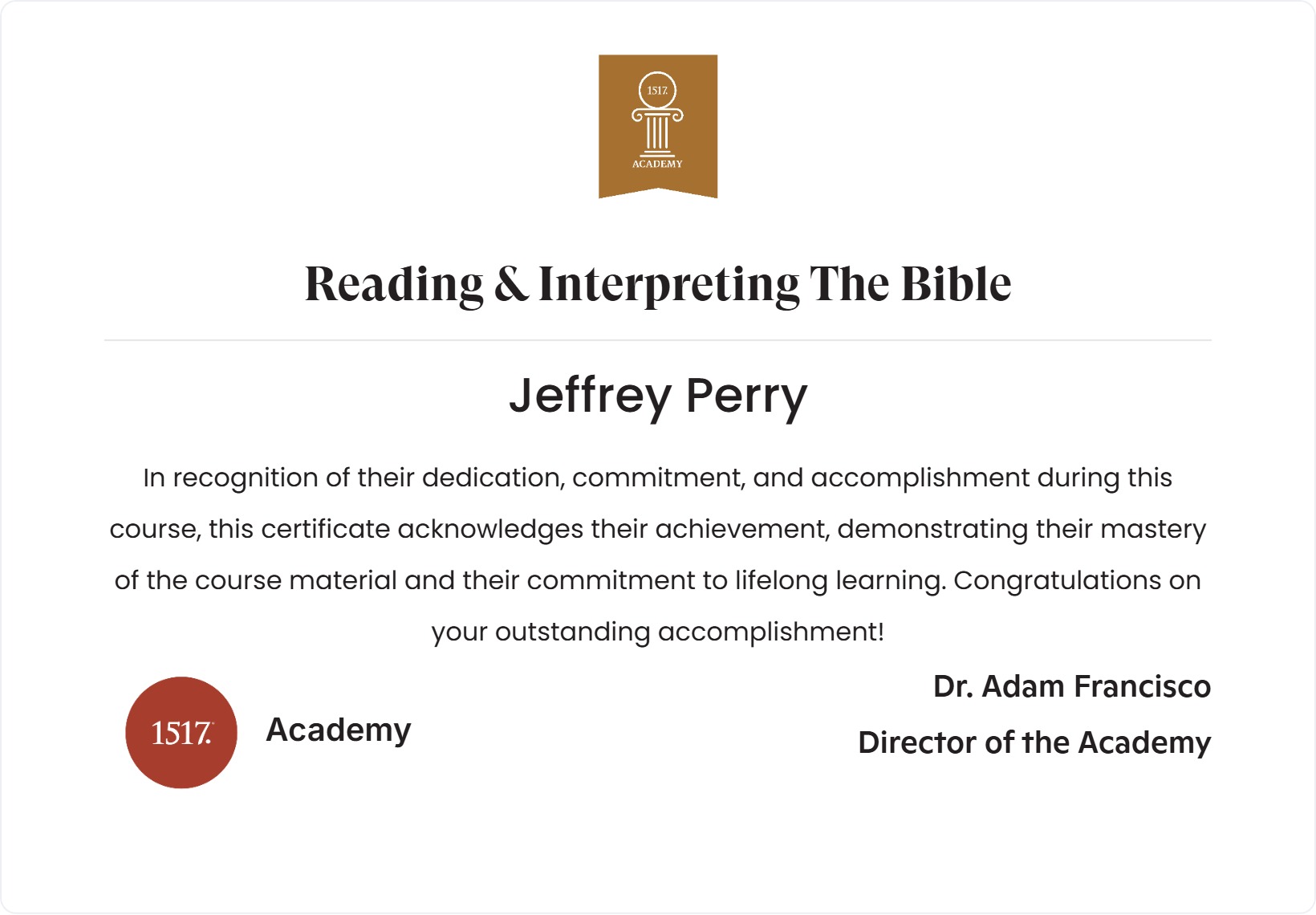 Reading & Interpreting The Bible