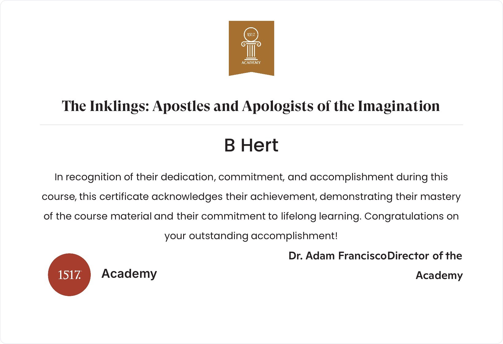 The Inklings: Apostles and Apologists of the Imagination