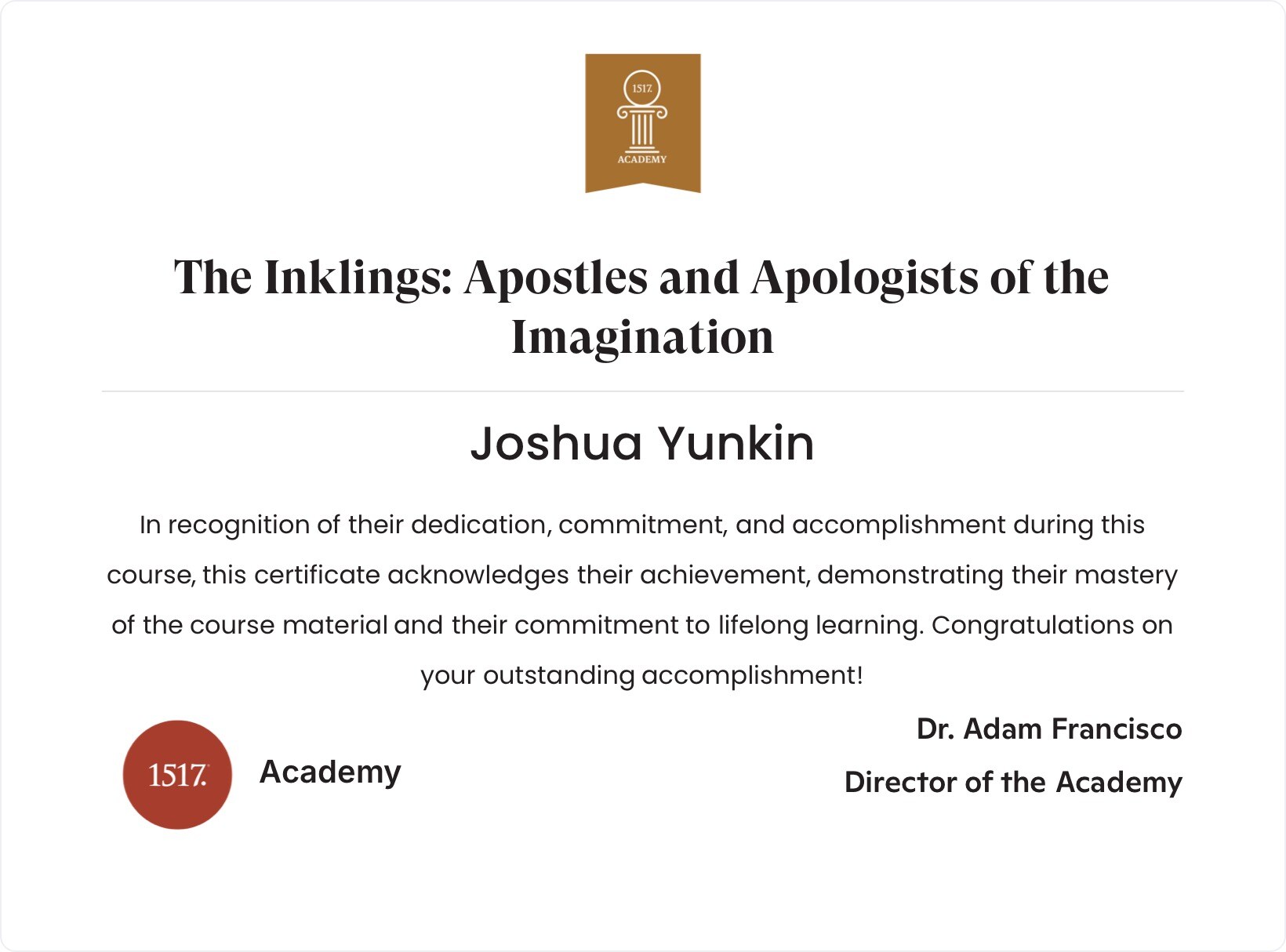 The Inklings: Apostles and Apologists of the Imagination