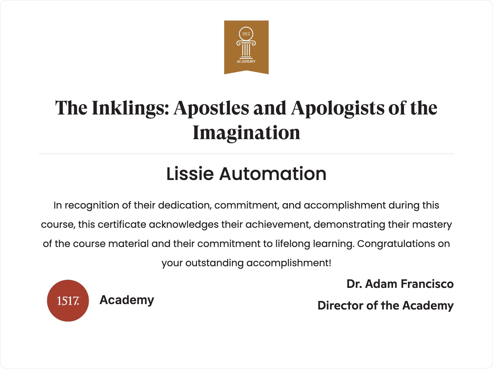 The Inklings: Apostles and Apologists of the Imagination