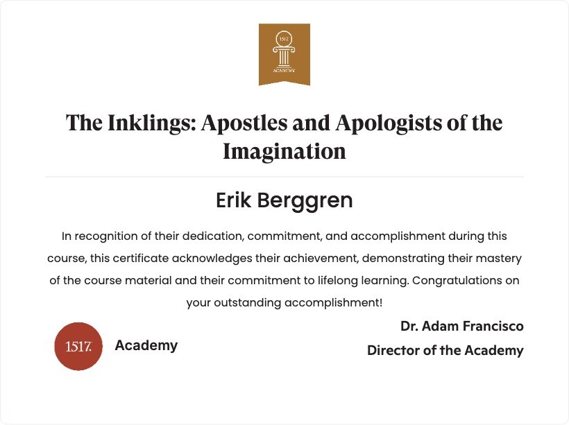 The Inklings: Apostles and Apologists of the Imagination