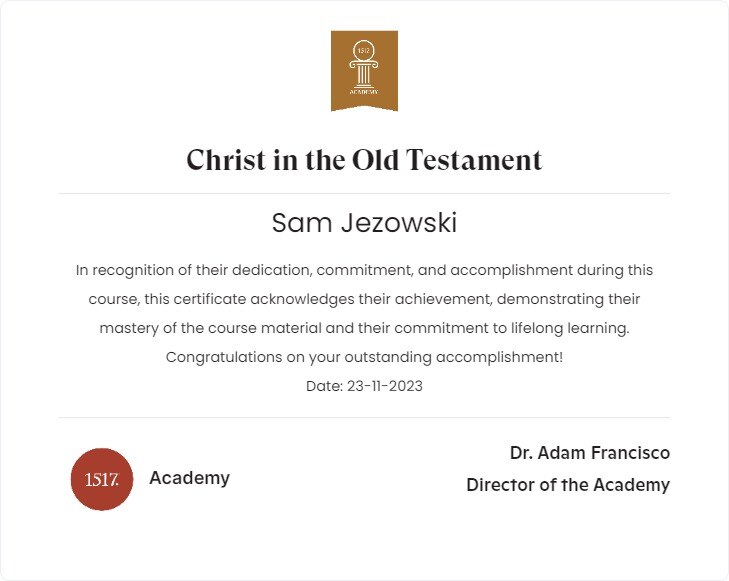 Christ in the Old Testament82