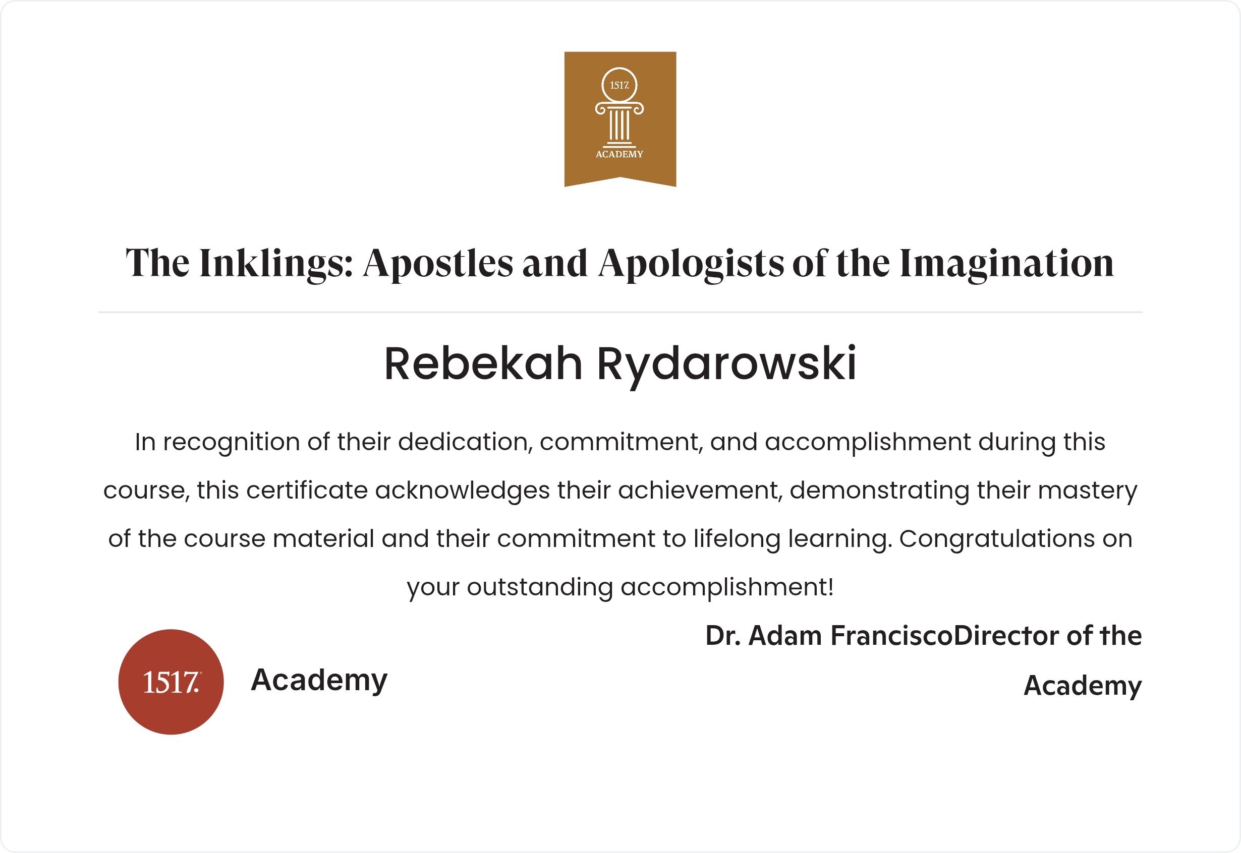 The Inklings: Apostles and Apologists of the Imagination